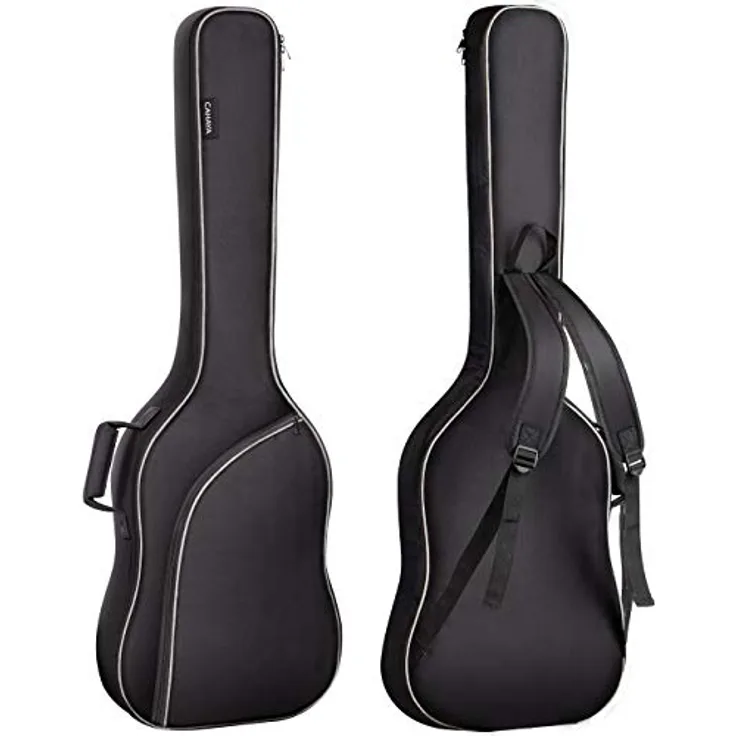 CAHAYA Elektrische Bass Gitarrentasche Gigbag, Gepolstert mit 8 mm Polsterung für 43 Zoll und 46 Zoll E-Bass Gitarre, Schwarz, CY0202-2