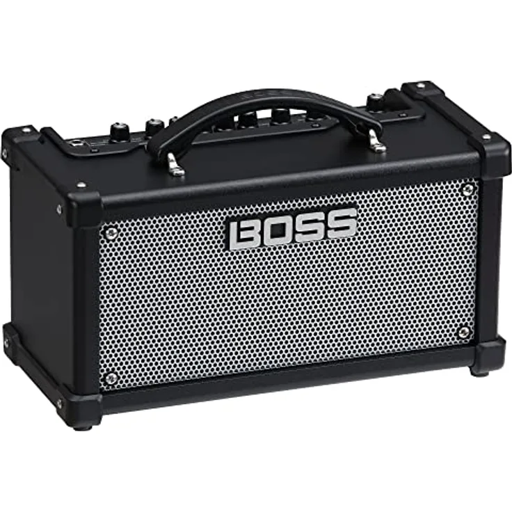 BOSS DUAL Cube LX Gitarrenverstärker, vielseitiger Desktop-Verstärker mit professionellen Sounds und robuster Konstruktion