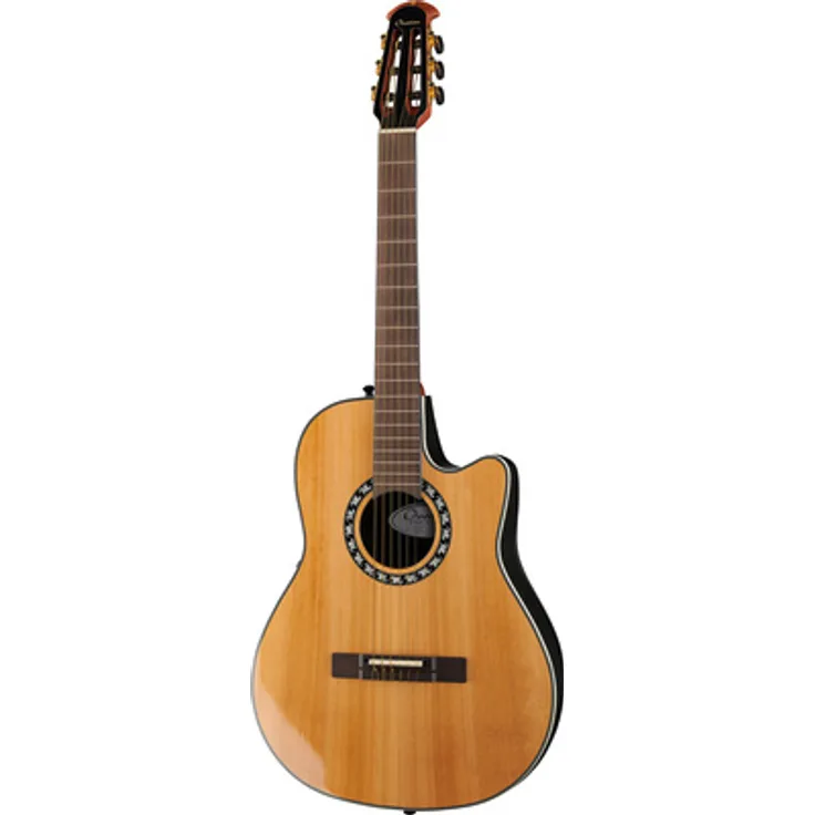 Ovation Pro Series Classic 1773AX-4-G, Konzertgitarre mit AA massiver Zederndecke, Cutaway, natur, OP-PRO Preamp Pickup System