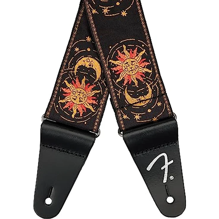 Fender AV II Sun Strap, Gitarrengurt aus Polyester Jacquard, verstellbar von 86-150 cm, Farbe: Sunburst – Bild 2