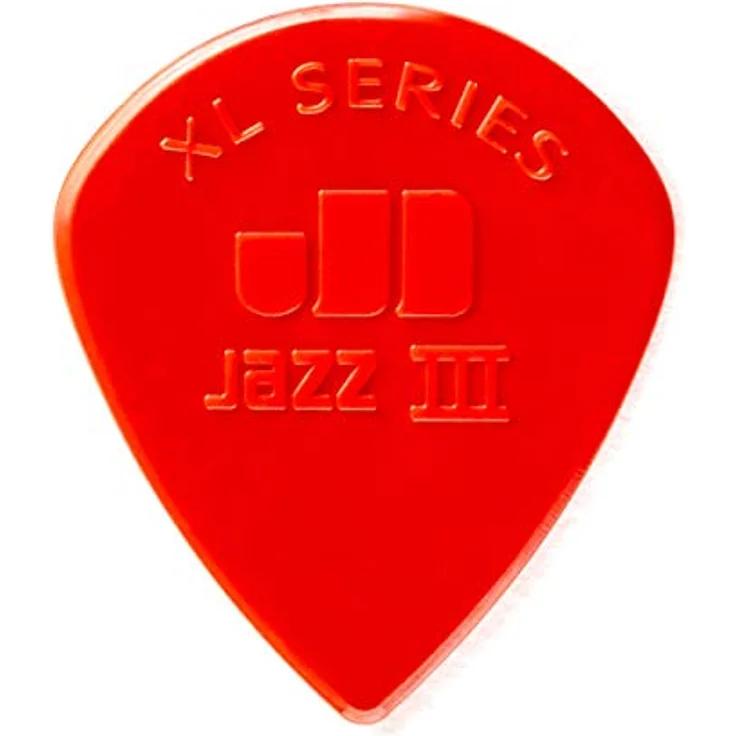 Dunlop Jazz Plectrums III XL R 24, Plektren Set mit 24 Stück, Stärke: 1,38mm, rot – Bild 1