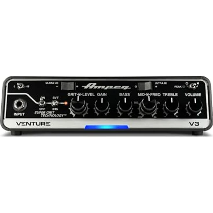 Ampeg Venture V3, Transistor E-Bass Topteil mit 300 Watt Leistung, SVT- und B15-Voicings, 3-Band-EQ und Overdrive – Bild 4