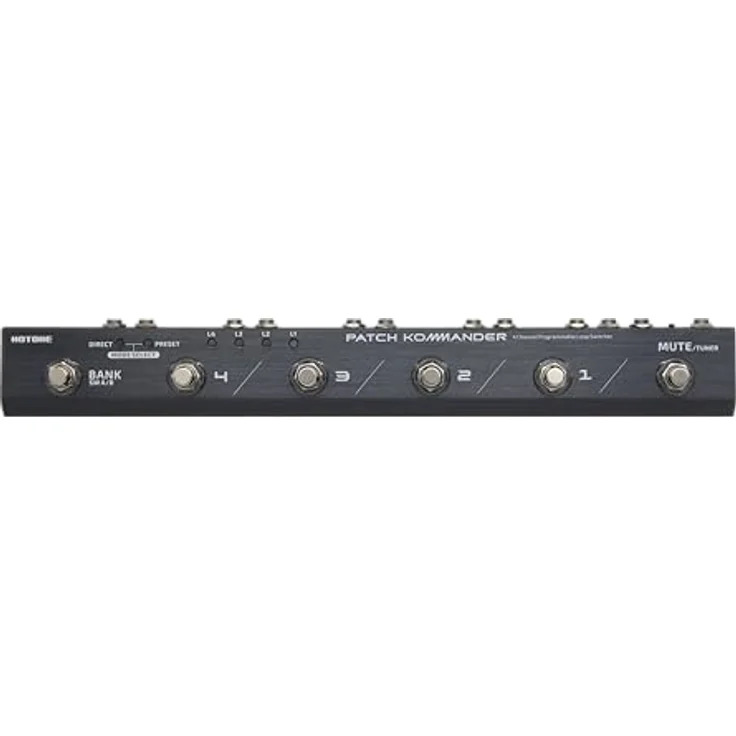 Hotone Patch Kommander Looper, programmierbarer Effekt Looper mit 4 True-Bypass-Audio-Loops und 12 Speicherplätzen, Aluminium Chassis – Bild 1