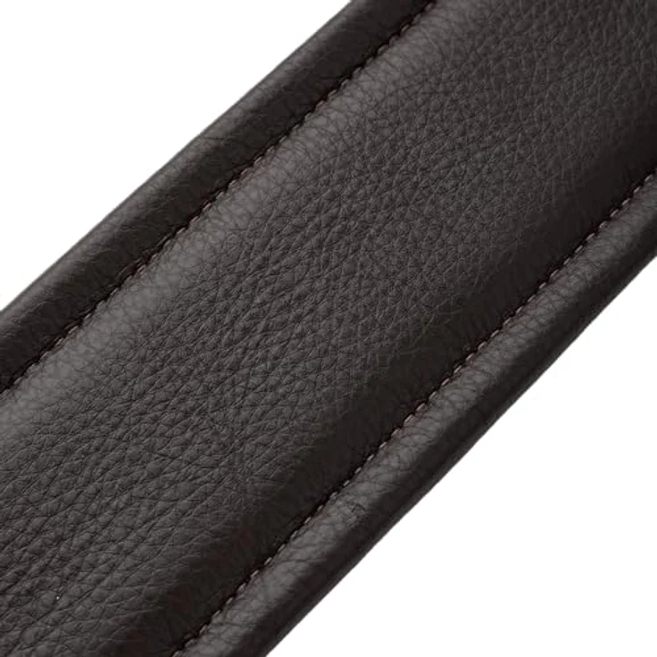 Levys Amped Leather 3" DBR, Gitarrengurt aus Vollnarbenleder mit Schaumstoffpolsterung, dunkelbraun, verstellbar von 94 cm bis 130 cm – Bild 9