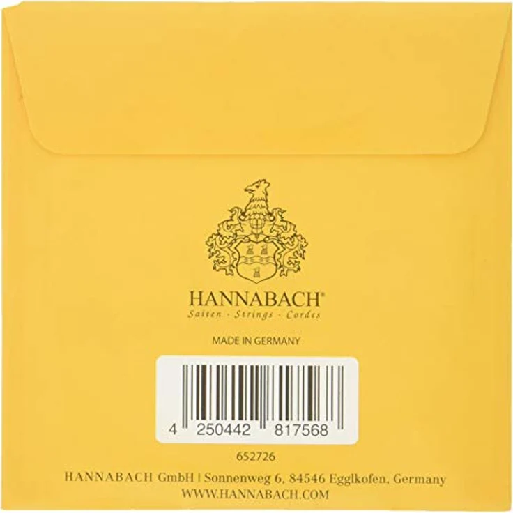 Hannabach Klassikgitarrensaiten Serie 725 MHT Goldin, E6, Medium/High Tension, hochwertige Nylon-Multifilament-Bass-Saiten, made in Germany – Bild 2