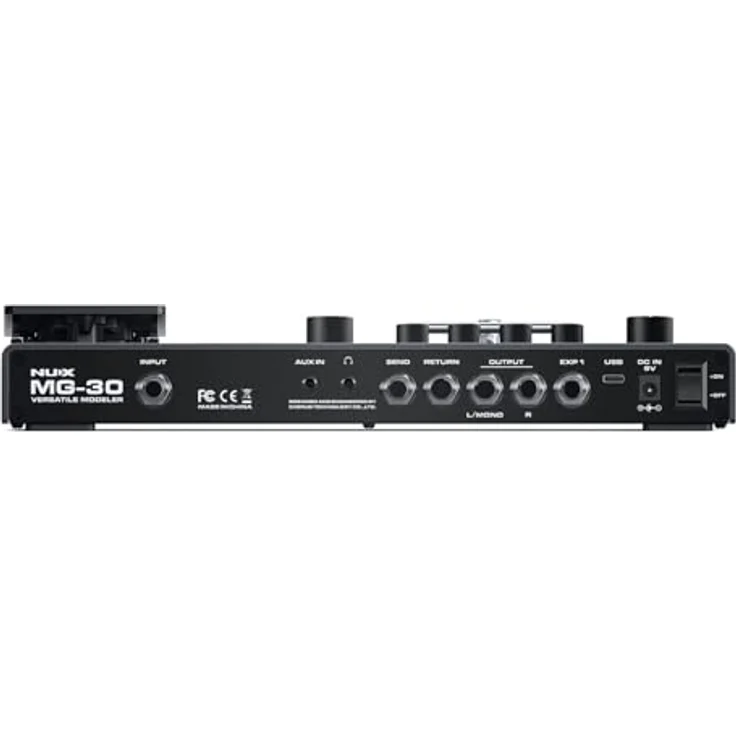 NuX MG-30 Multi-Effects Modeler Pedal, 30 HD-Amp-Modelle, Looper & Drum Machine, USB-Audio-Schnittstelle, Schwarz – Bild 4