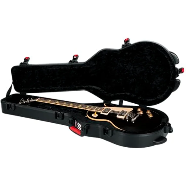 Gator TSA SC Guitar Case, Gitarrenkoffer für Single Cut E-Gitarre mit TSA-zugelassenem Zentralverschluss, schwarz – Bild 14