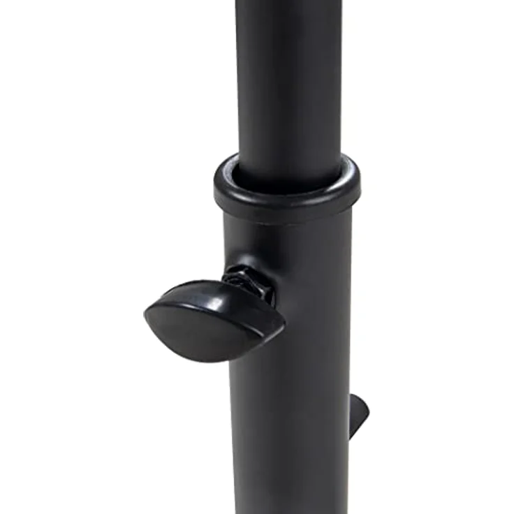 BSX GITARRENSTÄNDER CLASSIC schwarz, höhenverstellbar von 62 - 70 cm, universeller Ständer für Akustik-, E- und Bass-Gitarren mit abklappbaren Fußstreben und Gummipolsterung – Bild 5
