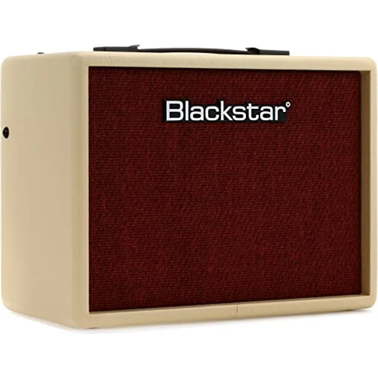 BLACKSTAR Debut 15 - Combo E-Gitarren-Verstärker mit Vintage-Creme und Ochsenblut Styling, ISF-Steuerung und eingebautem Echo-Effekt