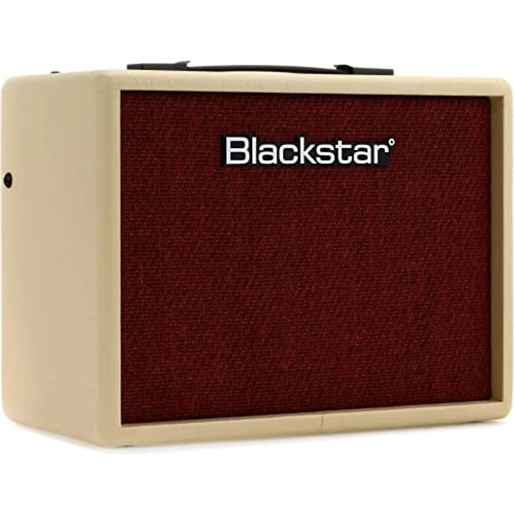 BLACKSTAR Debut 15 - Combo E-Gitarren-Verstärker mit Vintage-Creme und Ochsenblut Styling, ISF-Steuerung und eingebautem Echo-Effekt