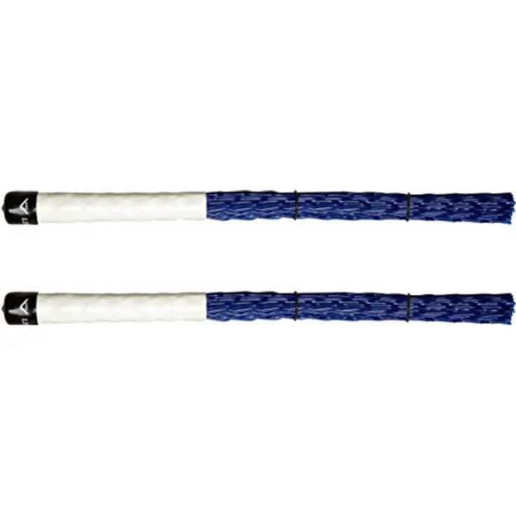 Vater VBLM Little Monster Brush, Drumsticks mit 16,5 mm Durchmesser und verschiebbaren Gummiringen für variablen Sound, Paar