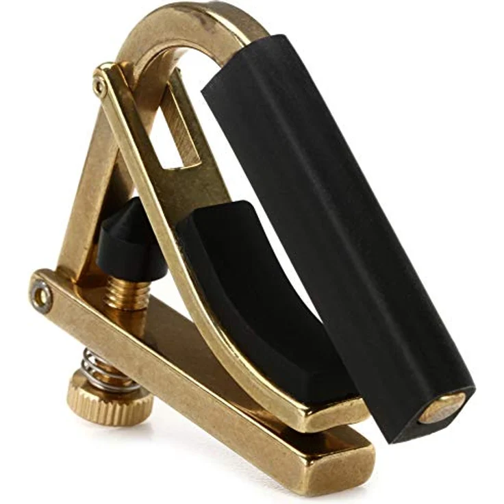 Shubb C9B Ukulele Capo, Kapodaster für Tenor-, Konzert- und Sopran-Ukulelen, verstellbare Breite 4,20 cm, aus Messing – Bild 2