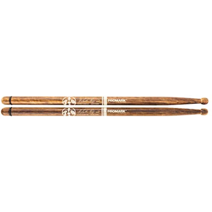 Pro Mark BYOS Fire Grain Hickory, Drumsticks mit mittellanger Schulter und großem runden Tip, 43,18 cm Länge, 1,78 cm Durchmesser, grip-enhancing Grip Ring – Bild 4