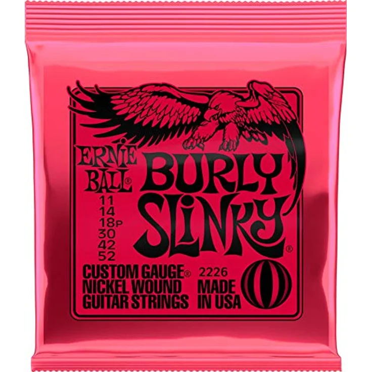 Ernie Ball Burly Slinky, Nickelwound E-Gitarrensaiten, Stärke 11-52, für dicken Ton und mehr Spannung – Bild 1