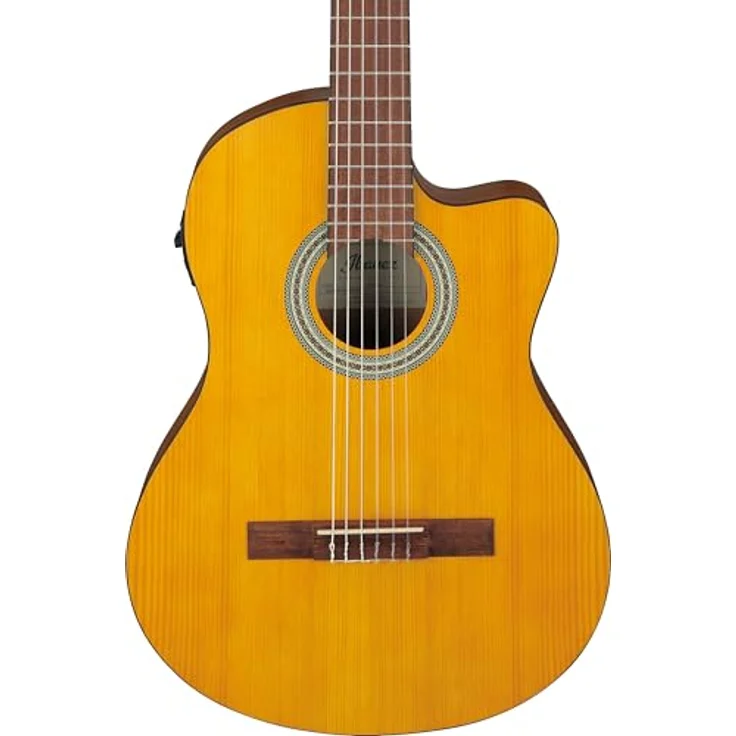 Ibanez GA3ECE-OAM, Konzertgitarre mit Cutaway, Fichtendecke und Ibanez AEQ-2T Preamp, Amber offen porig – Bild 5
