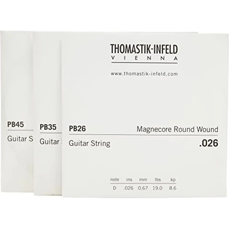 Thomastik Power Brights PB110, E-Gitarren Saiten Medium Light 010-045 mit korrosionsgeschützter Messing-Beschichtung und magnecore Wicklung – Bild 2