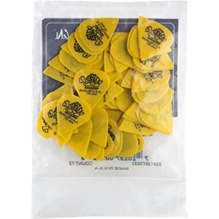Jim Dunlop Plektrum Tortex Sharp 0,73mm, 72 Stück, langlebig und präzise – Bild 5
