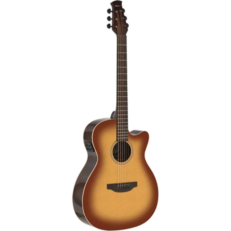Applause AEO-69-VC Jump, Westerngitarre mit OM Orchestra Korpus, Cutaway, Vintage Cherry Burst Finish und AP3TP Preamp mit Stimmgerät