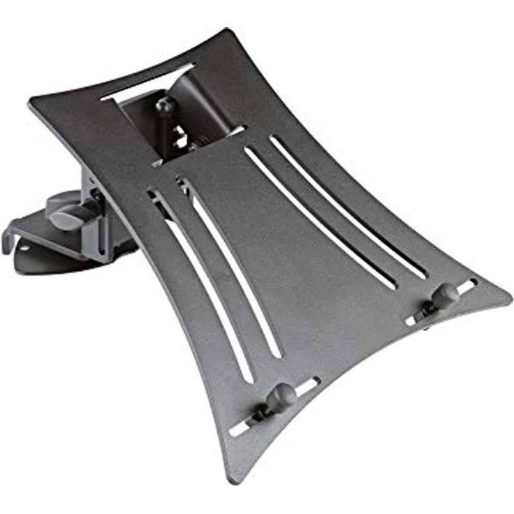 K&M 18863 "Spider Pro", Laptopablage mit stufenlos einstellbarer Neigung, Stahlhalterung und geräteschonenden Auflage-Pads, schwarz strukturiert – Bild 3