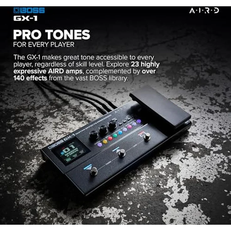 Boss GX-1 Guitar Effects Processor, Multieffektpedal für E-Gitarre & Bass mit 23 Verstärkertypen, 146 Effekten und Bluetooth-Audio – Bild 3