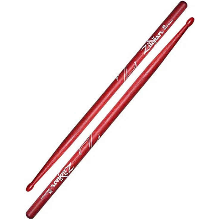 Zildjian 7A Hickory Drumsticks, Oval Wood Tip, Schwarz, 16" Länge, .600" Durchmesser