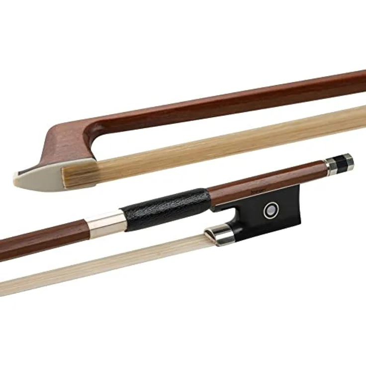 Gewa Violin Bow 4/4 Student Angular, Geigenbogen mit Massaranduba-Stange, Ebenholzfrosch und Naturhaarbezug