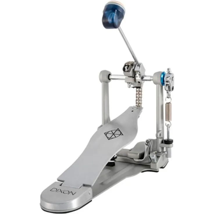 Dixon PP-P2-EU Single Pedal, Einzelfußmaschine mit individuell einstellbarem Beaterwinkel und Doppelkette, inkl. Tasche und Stimmschlüssel