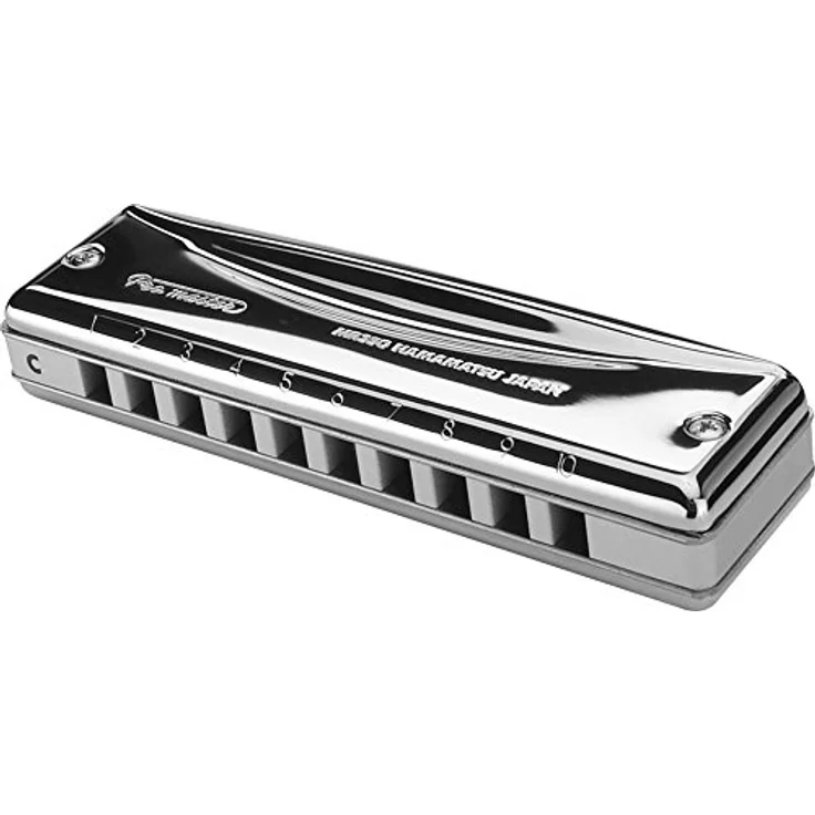 Suzuki MR-350 Promaster G, Blues Mundharmonika mit 10 Kanzellen, Aluminiumkörper und Messingdeckel, Stimmung: G, inkl. Etui – Bild 1
