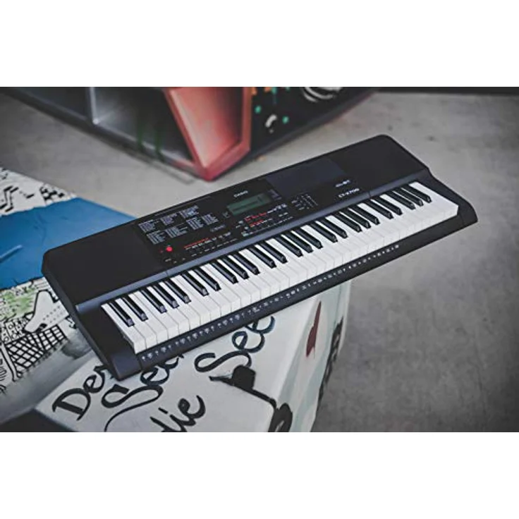 Casio CT-X700, Keyboard mit 61 anschlagdynamischen Tasten, 600 Sounds & 195 Begleitrhythmen, schwarz – Bild 2
