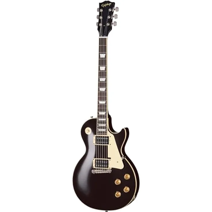 Epiphone Jeff Beck Oxblood 1954 Les Paul, SC-Style E-Gitarre mit Mahagoni-Korpus, Ahorn-Decke, Gibson Custombucker Tonabnehmer und Oxblood-Finish