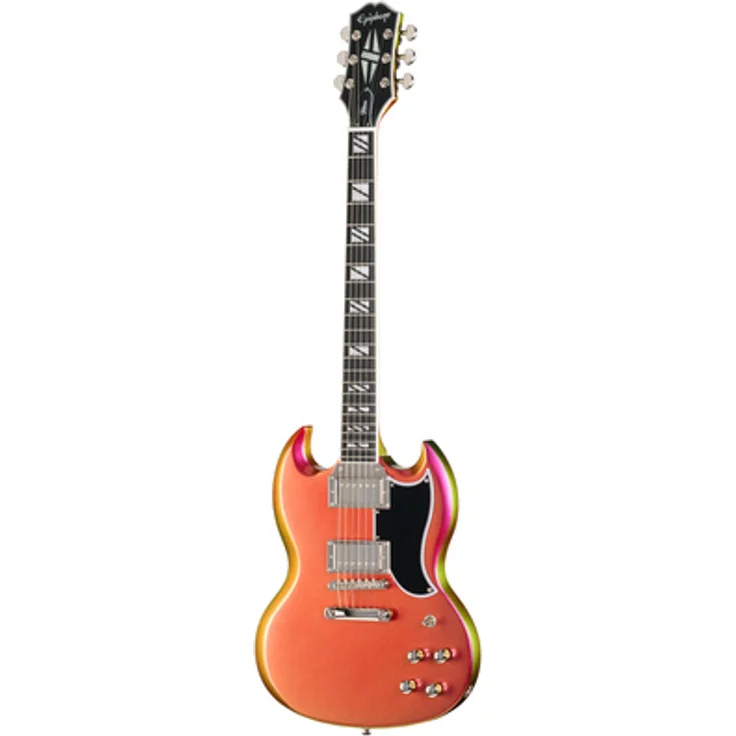 Epiphone SG Custom Futura Nitro Shift, E-Gitarre aus Mahagoni mit ProBucker Ignite Tonabnehmern, Farbe Nitro Shift