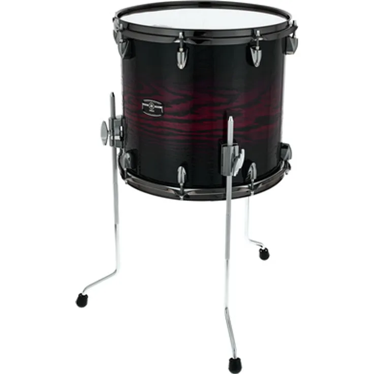 Yamaha 14"x13" Live Custom Hybrid Oak Floor Tom UMS, 7-lagiger Kessel, Finish UZU Magma Sunburst, Dark Silver Hardware