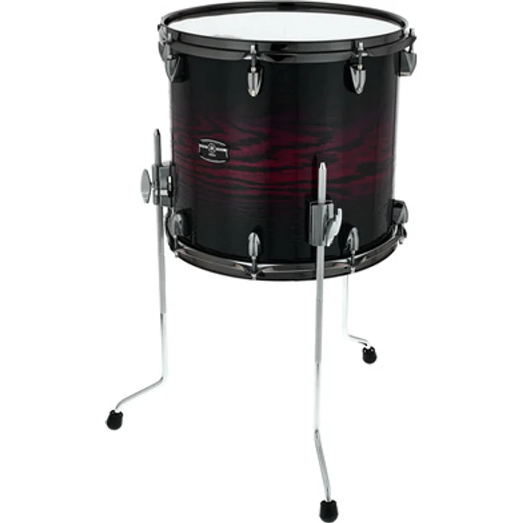 Yamaha 14"x13" Live Custom Hybrid Oak Floor Tom UMS, 7-lagiger Kessel, Finish UZU Magma Sunburst, Dark Silver Hardware