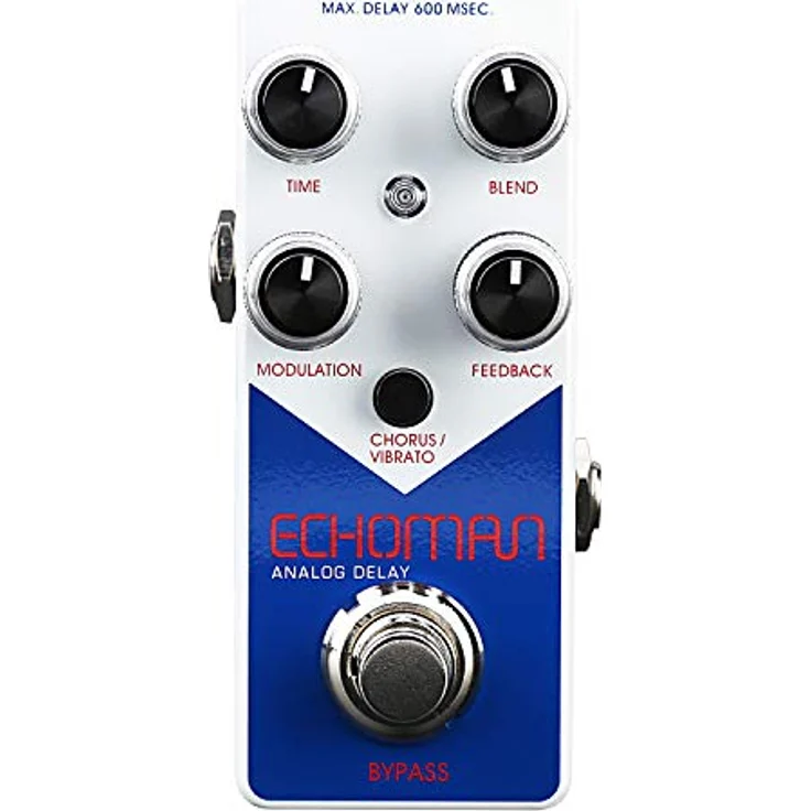 XVive V21 Echoman, Delay Effektpedal mit bis zu 600 ms Delay Zeit, analoger Arbeitsweise, True Bypass und Modulation – Bild 1