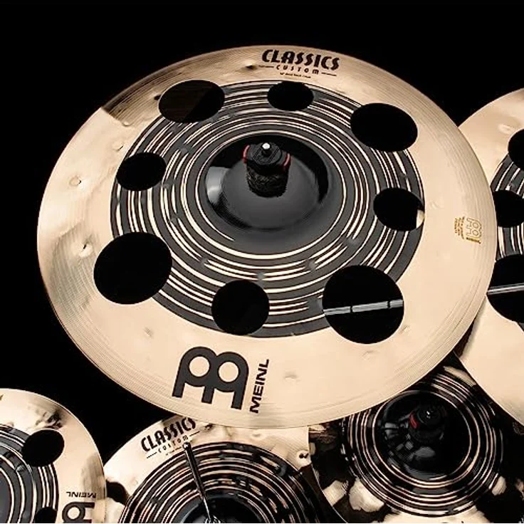 Meinl Classics Custom Dual 16 Zoll Trash Crash, Schlagzeugbecken aus B12 Bronze mit dunklem und brillantem Finish, explosive, trockene Ansprache – Bild 5