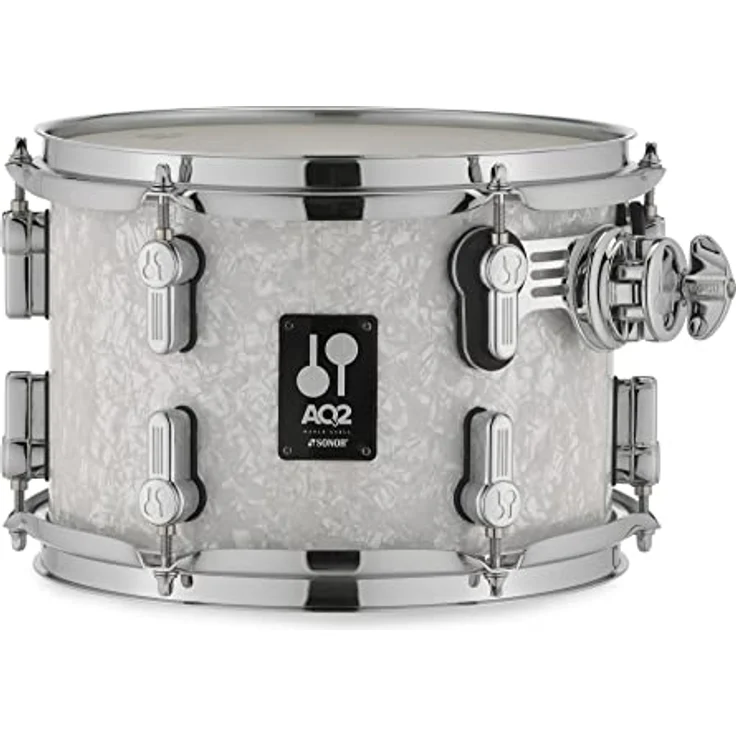 Sonor AQ2 Stage Set WHP, Schlagzeug-Set mit 7-lagigem Ahornkessel, 22"x17,5" Bass Drum, Farbe: White Pearl – Bild 6