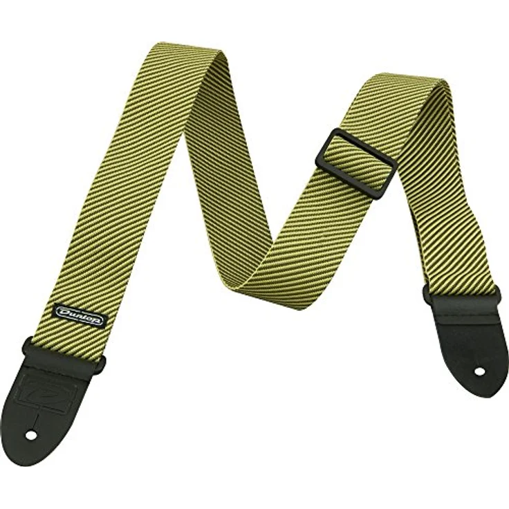 Dunlop Classic Tweed Strap, Gitarrengurt aus Polyester mit Leder-Endstück, verstellbar von 104 cm bis 183 cm, Tweed-Farbe – Bild 4