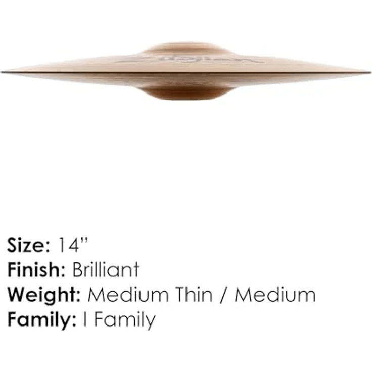 Zildjian ILH14HP I Family Series, Hi Hat Pair 14" aus B8-Legierung mit emotionalem Sound und alternativen Optionen – Bild 2
