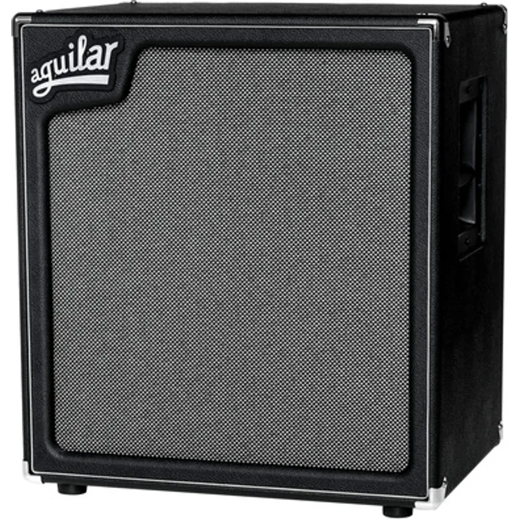 Aguilar SL410X - 4 Ohm Bassbox mit 800 Watt RMS, 4x 10" Gussrahmen-Tieftöner und Regelhorn, leichtes 12mm Sperrholz, Gewicht 22,2 kg