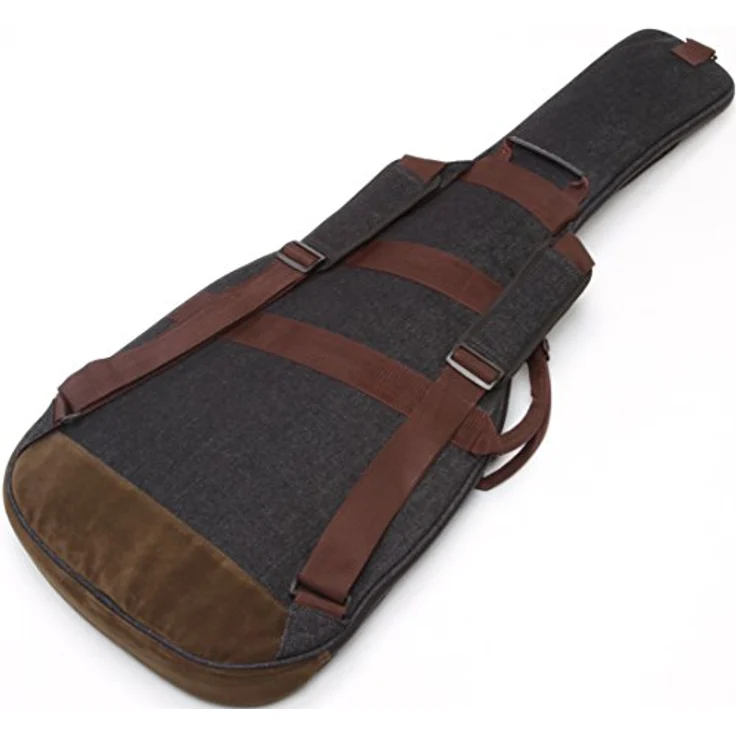 Ibanez IGB541D-BK Powerpad E-Guitar Gigbag mit 15mm Polsterung, stoßdämpfendem Powerpad und 4 Zubehörfächern, Jeans Design Schwarz – Bild 2
