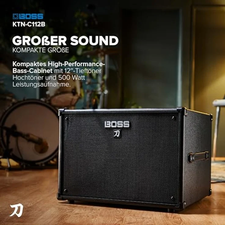Boss Katana 112 Bass Cabinet, E-Bass Lautsprecherbox mit 1 x 12" NeoDymium Lautsprecher, 250 Watt, schwarz – Bild 2