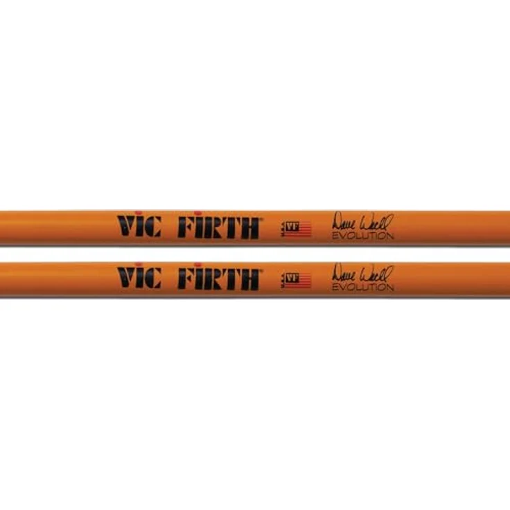Vic Firth Dave Weckl Evolution Signature Drumsticks, American Hickory mit Holzspitze und mittlerer Verjüngung, 16 Zoll Länge – Bild 5