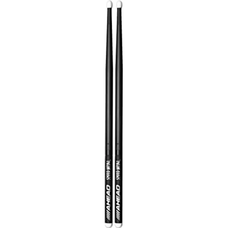Ahead JJ1 Speed Metal Drumsticks, langlebig und schockabsorbierend mit austauschbaren Spitzen und Ringen – Bild 4