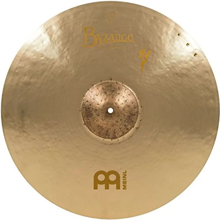 Meinl 22" Byzance Sand Crash/Ride, Benny Greb Signature Becken mit warmem Vintage Klang, sandgestrahlt und gehämmert, inklusive Beckennieten