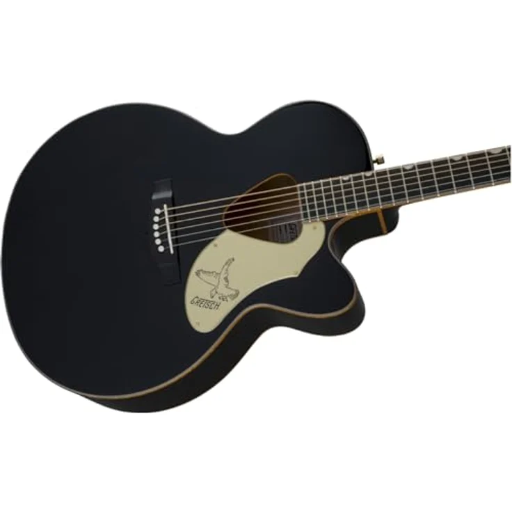 Gretsch G5022CBFE Rancher Falcon Jumbo, Westerngitarre mit massiver Fichtendecke, Ahornboden, mahagonihals, Palisandergriffbrett, Cutaway, Farbe: Black – Bild 8