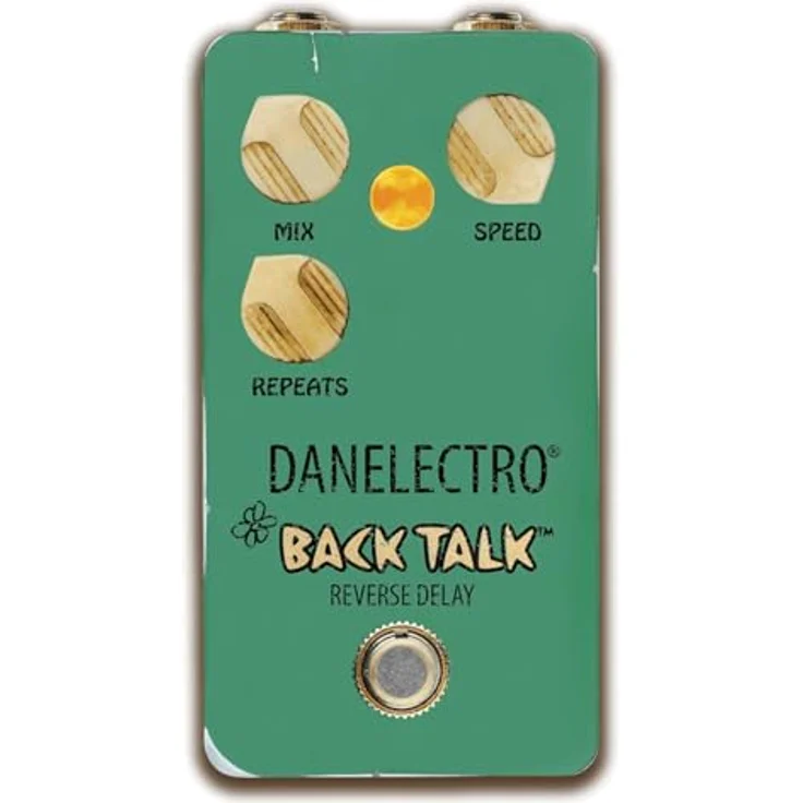 Danelectro Back Talk Reverse Delay, Effekt Pedal mit Reglern für Mix, Speed und Repeats, True Bypass, Metallgehäuse – Bild 2