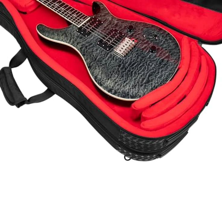 Gator Icon 2 E-Gitarren Gigbag, schwarz, für 2 Gitarren mit versteckten Rucksackgurten und abnehmbarer Nackenstütze – Bild 17