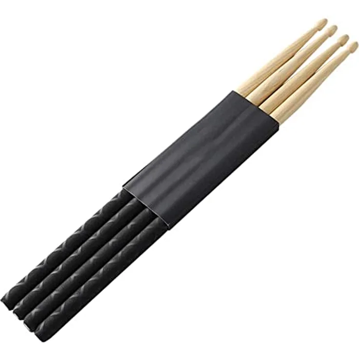 Musfunny Drumsticks 5A, 2 Paar rutschfeste Holz-Trommelstöcke mit tropfenförmiger Spitze für Kinder und Erwachsene, leicht und langlebig
