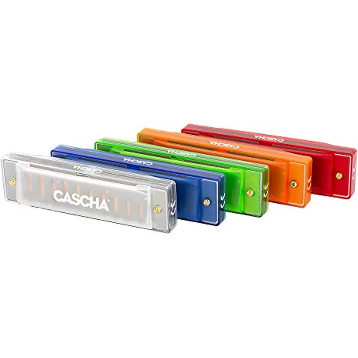 Cascha HH-2277 Fun Blues Harp, diatonische Mundharmonika in C-Dur mit 10 Kanzellen und transparentem Hardcase, transparent – Bild 8