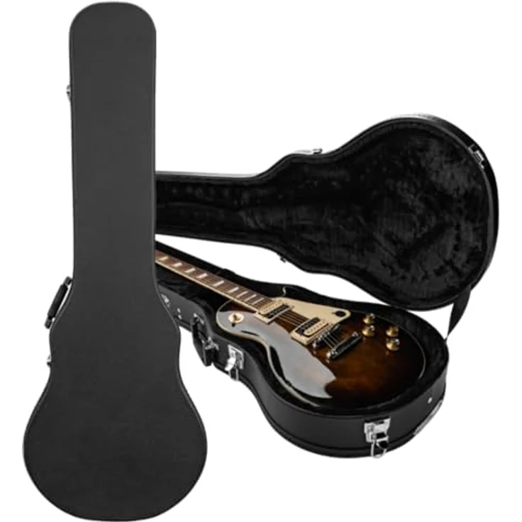 Gator Single Cut Guitarcase GWE-LPS-BLK, Koffer für Single-Cutaway Gitarren, schwarz, mit dickem Plüschfutter, Außenmaße 1105 mm x 391 mm x 142 mm, Gewicht 3,7 kg – Bild 1